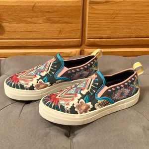JW Embroidered Slip On Sneakers, 39